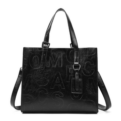 Vintage Women's Shoulder Bag Set Embossed Tote Bag with Purse