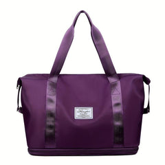 Large Capacity Weekender Bag Lightweight Nylon Sports Gym Duffel Bag