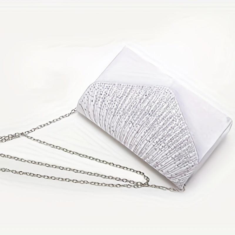 Square Evening Bag Chain Envelope Prom Purse Clutch Bag For Wedding Party