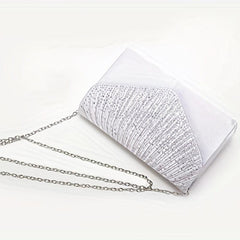 Square Evening Bag Chain Envelope Prom Purse Clutch Bag For Wedding Party