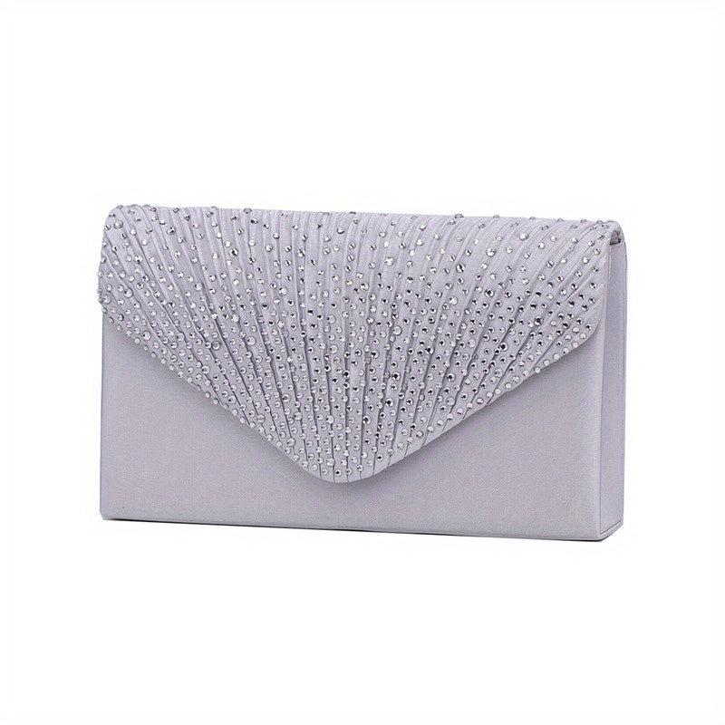 Square Evening Bag Chain Envelope Prom Purse Clutch Bag For Wedding Party