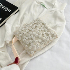 Daisy Pattern Coin Purse Zipper Clutch Wallet Women Short Pouch
