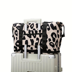 Cow Print Travel Duffle Bag Large Capacity Sports Gym Bag