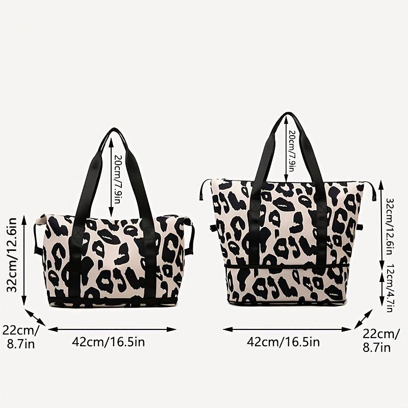 Cow Print Travel Duffle Bag Large Capacity Sports Gym Bag