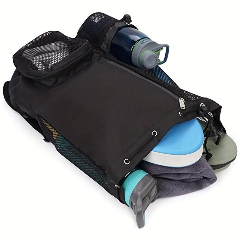Mesh Drawstring Gym Backpack Large Capacity Lightweight Sports Bag