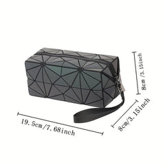 2 Pcs Geometric Pattern Chest Bag Sets Lightweight Backpack Travel Storage Bags
