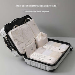 6 Pcs Travel Luggage Bag Sets Lightweight Clothes Organizers