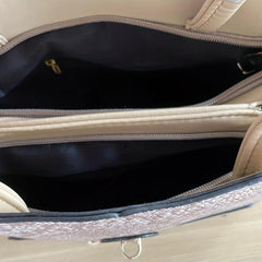3 Pcs Vintage Tote Bag Set with Clutch Purse & Card Holder