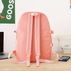4pc School Backpack Set High School Students Travel Bookbag