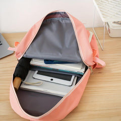 4pc School Backpack Set High School Students Travel Bookbag