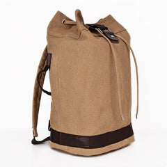 Vintage Drawstring Backpack Lightweight Rucksack Women's Travel Storage Bag