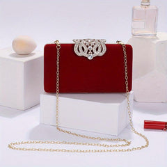 Glitter Rhinestone Clutch Wallet for Women's Party