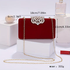 Glitter Rhinestone Clutch Wallet for Women's Party