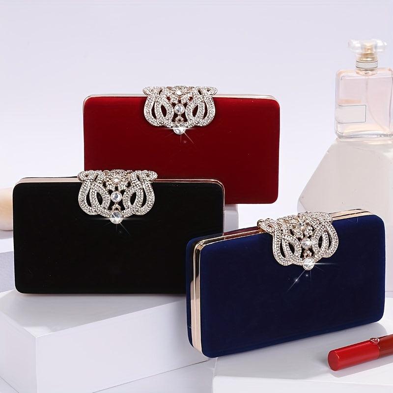 Glitter Rhinestone Clutch Wallet for Women's Party