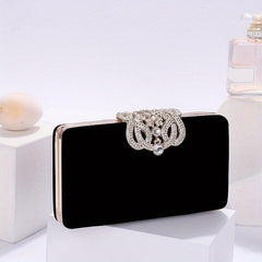 Glitter Rhinestone Clutch Wallet for Women's Party
