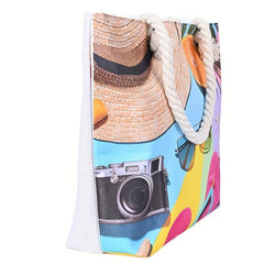Beach Pattern Tote Bag Large Capacity Women's All Match Beach Bag