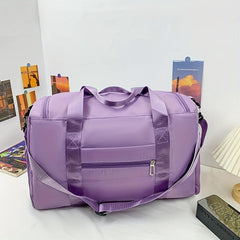 Stylish Solid Sports Shoulder Bag Large Capacity Gym Bag