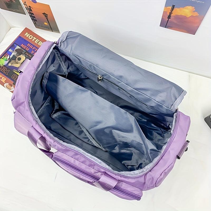 Stylish Solid Sports Shoulder Bag Large Capacity Gym Bag