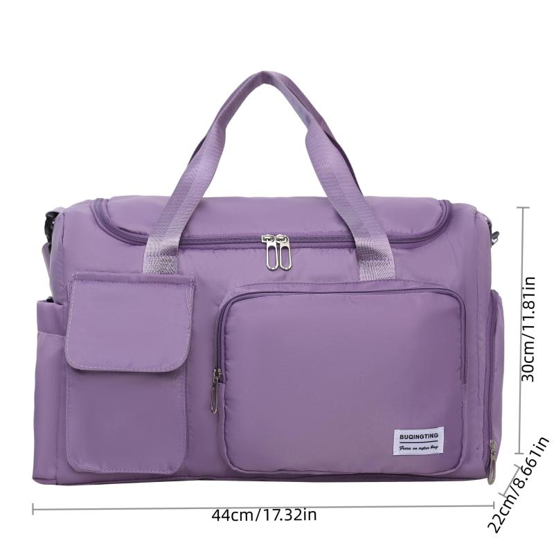 Stylish Solid Sports Shoulder Bag Large Capacity Gym Bag