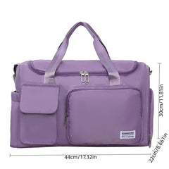 Stylish Solid Sports Shoulder Bag Large Capacity Gym Bag