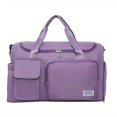 Stylish Solid Sports Shoulder Bag Large Capacity Gym Bag
