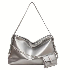 Spice Girl Tote Bag Chain Decor Mini Purse Hobo Shoulder Bag Niche Bag