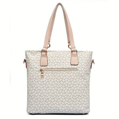 6pcs Set PU Leather Shoulder Bag Large Capacity Casual Commuter Bag