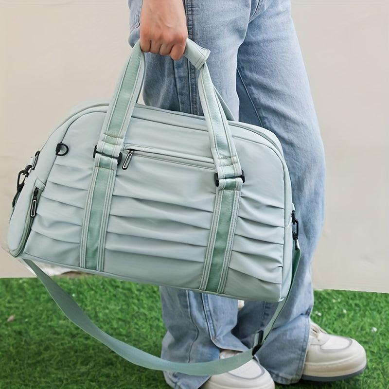 Ruched Sports Shoulder Bag Gym Handbag Outdoor Versatile