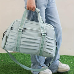 Ruched Sports Shoulder Bag Gym Handbag Outdoor Versatile