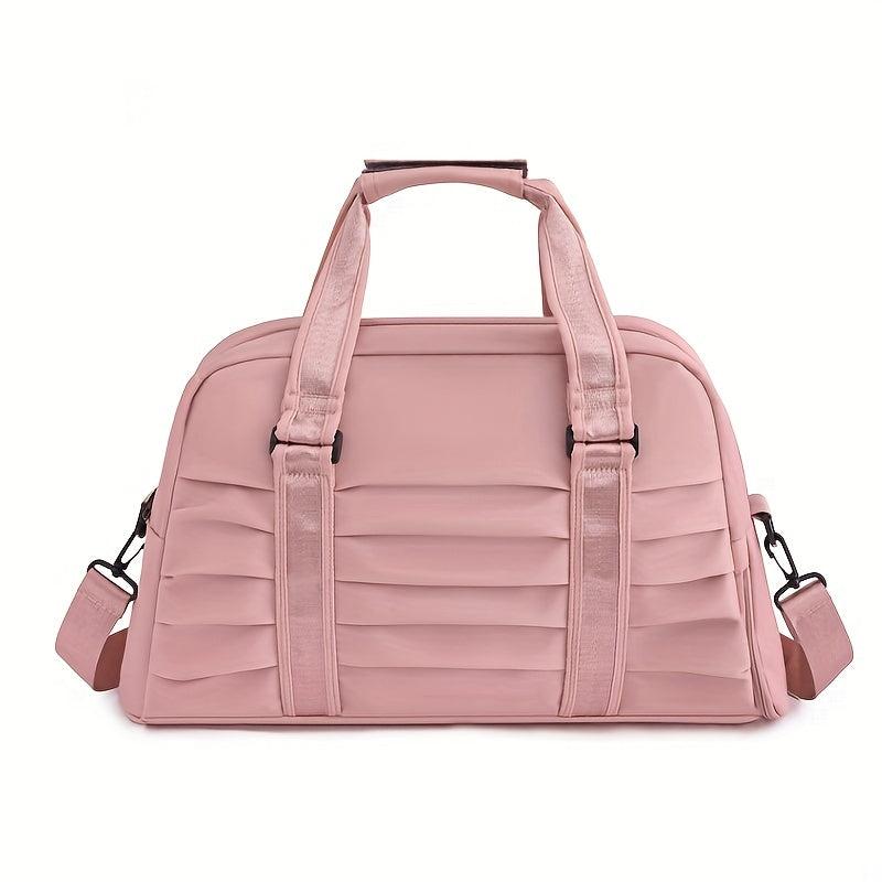 Ruched Sports Shoulder Bag Gym Handbag Outdoor Versatile