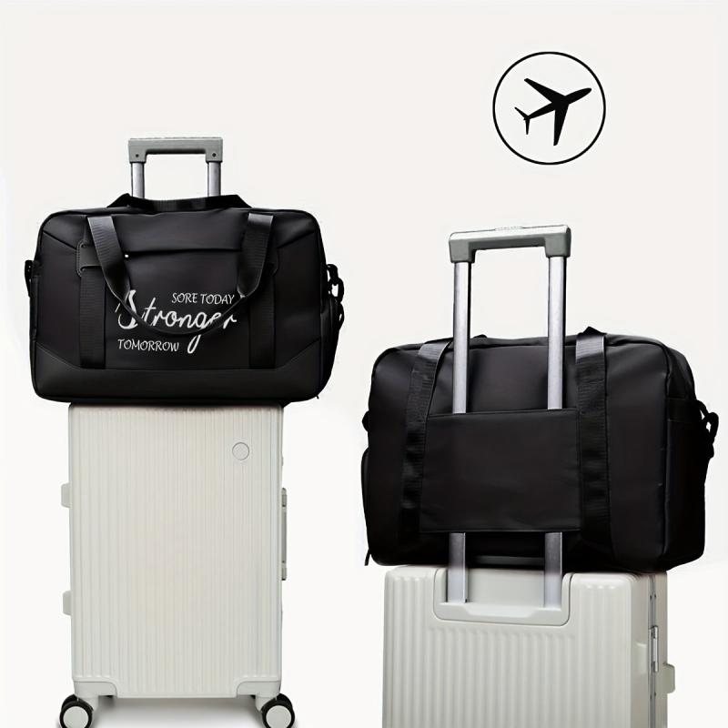 2Pcs Portable Sports Gym Bag Large Capacity Weekender Duffle Bag