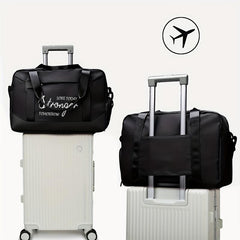 2Pcs Portable Sports Gym Bag Large Capacity Weekender Duffle Bag
