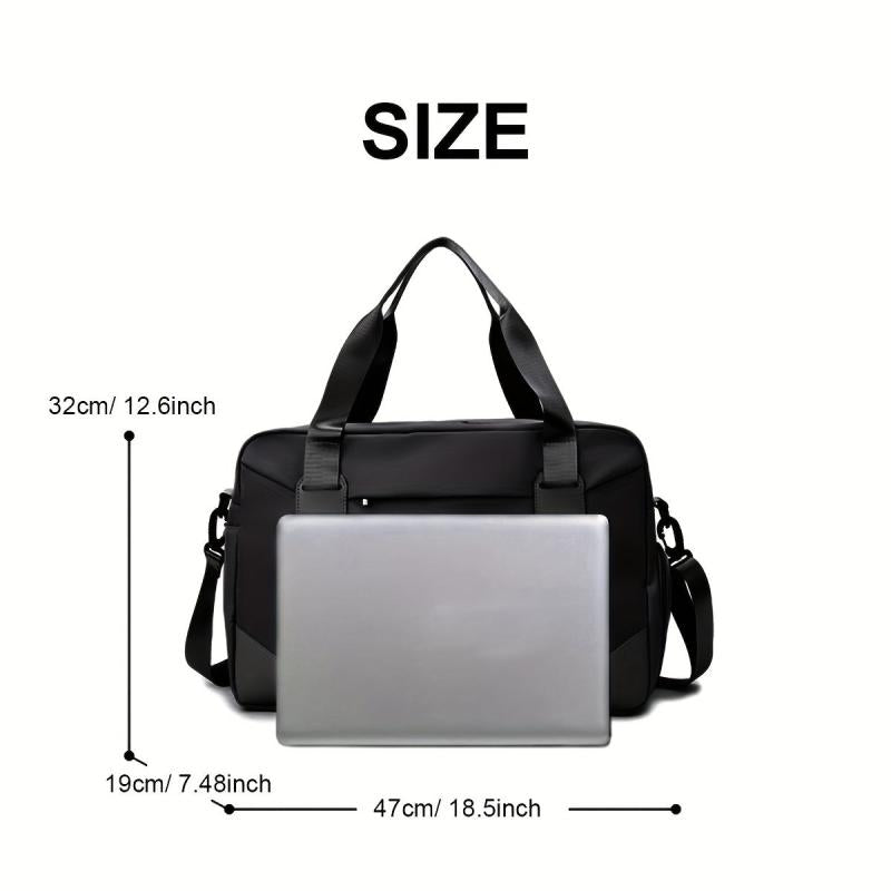 2Pcs Portable Sports Gym Bag Large Capacity Weekender Duffle Bag