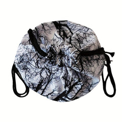 Branch Print Drawstring Workout Backpack Gym Sport String Bag