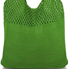 Crochet Weaving Slouchy Tote Bag Shopping Bag