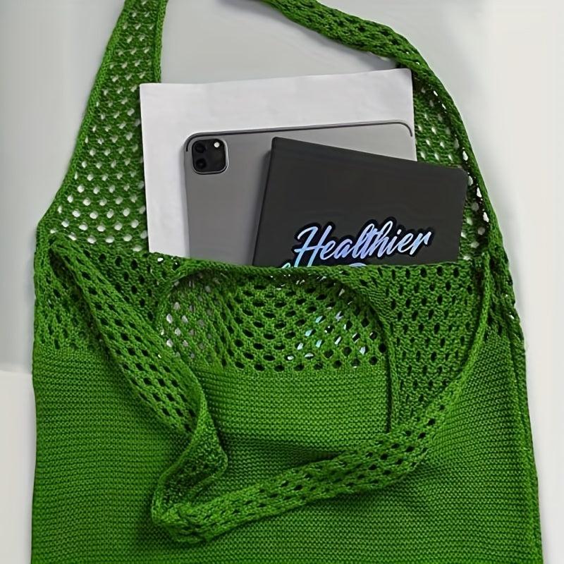 Crochet Weaving Slouchy Tote Bag Shopping Bag