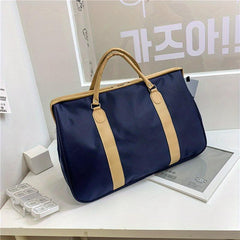 Colorblock Gym Bag Large Capacity Travel Bag Portable Storage Bag