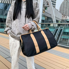 Colorblock Gym Bag Large Capacity Travel Bag Portable Storage Bag