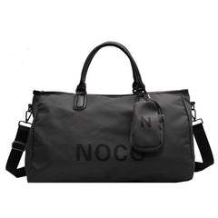 Large Capacity Sports Hanbag Lightweight Travel Duffle Bag Women's Letter Print