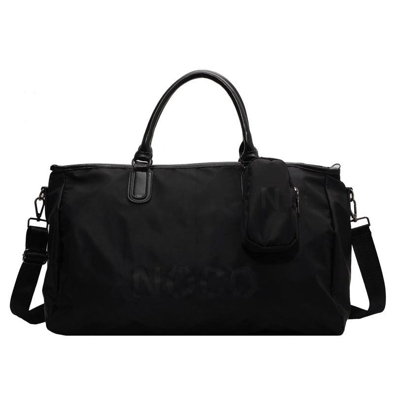Large Capacity Sports Hanbag Lightweight Travel Duffle Bag Women's Letter Print