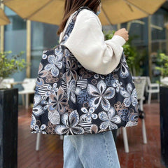 Large Capacity Portable Shopping Bag Lightweight Durable Reusable Washable Eco-f