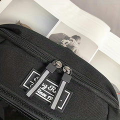 Letter Print Crossbody Bag Large Capacity Outdoor Storage Chest Bag