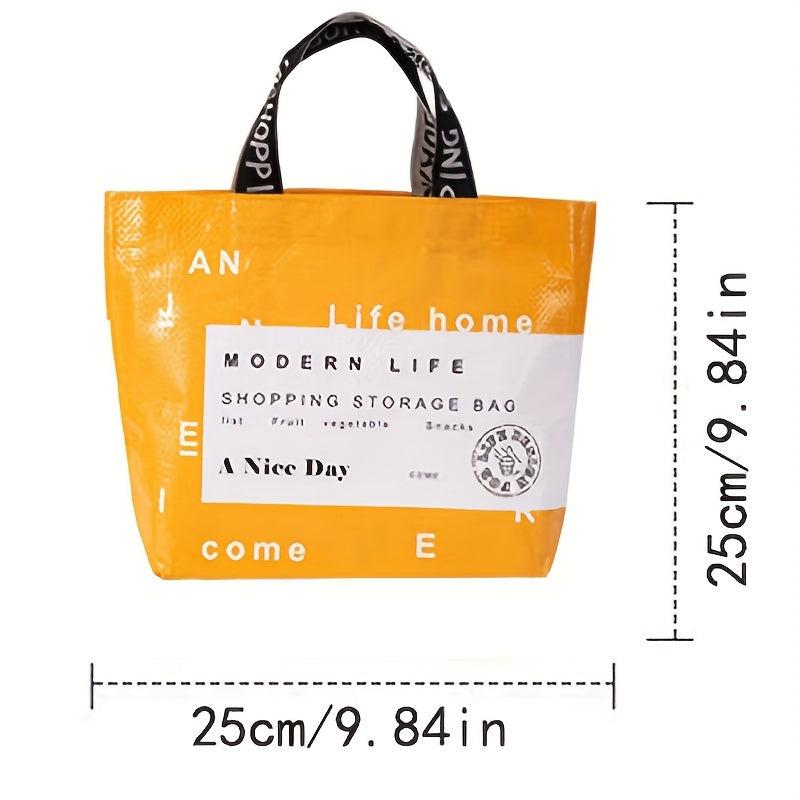 Stylish Letter Print Tote Bag Large Capacity Shoulder Bag