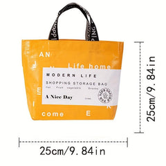 Stylish Letter Print Tote Bag Large Capacity Shoulder Bag
