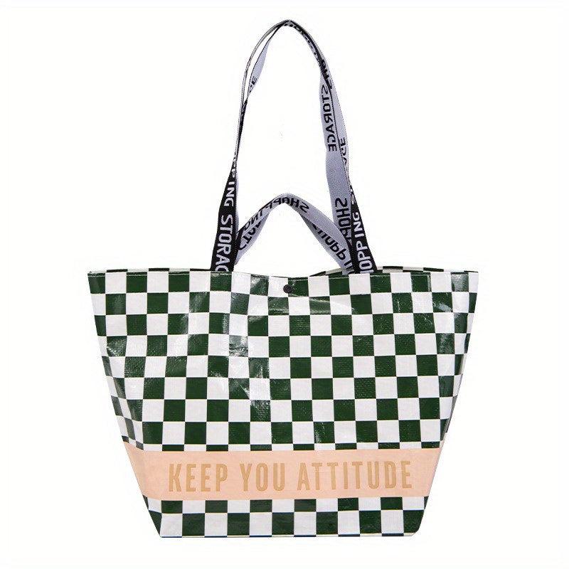 Stylish Letter Print Tote Bag Large Capacity Shoulder Bag