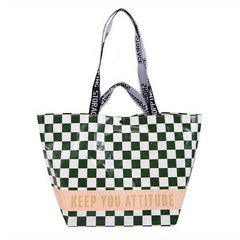 Stylish Letter Print Tote Bag Large Capacity Shoulder Bag