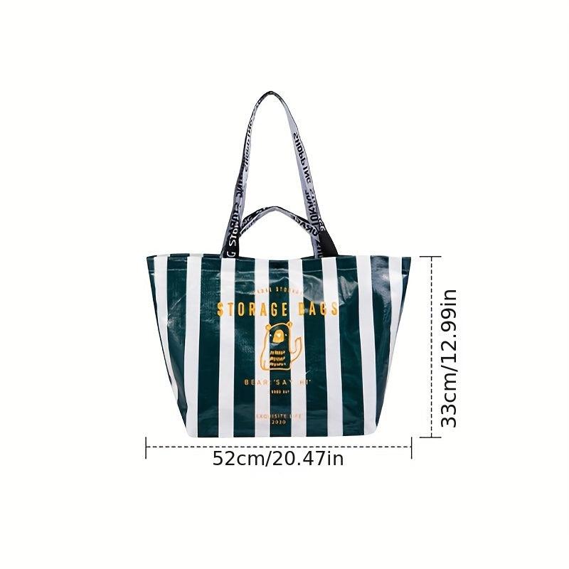 Stylish Letter Print Tote Bag Large Capacity Shoulder Bag