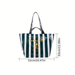 Stylish Letter Print Tote Bag Large Capacity Shoulder Bag