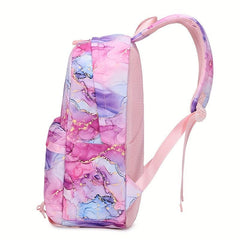 Classic Pattern Bag Sets Niche Backpack With Cosmetic Handbag