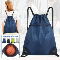 Sports Bag Drawstring Backpack Nylon Gym Versatile Bag